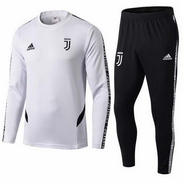 Survetement Football Juventus 2019-20 Blanc Noir